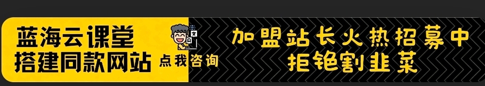 加盟蓝海云网创，搭建同款项目资源站，实现日入2000+-蓝海云网创